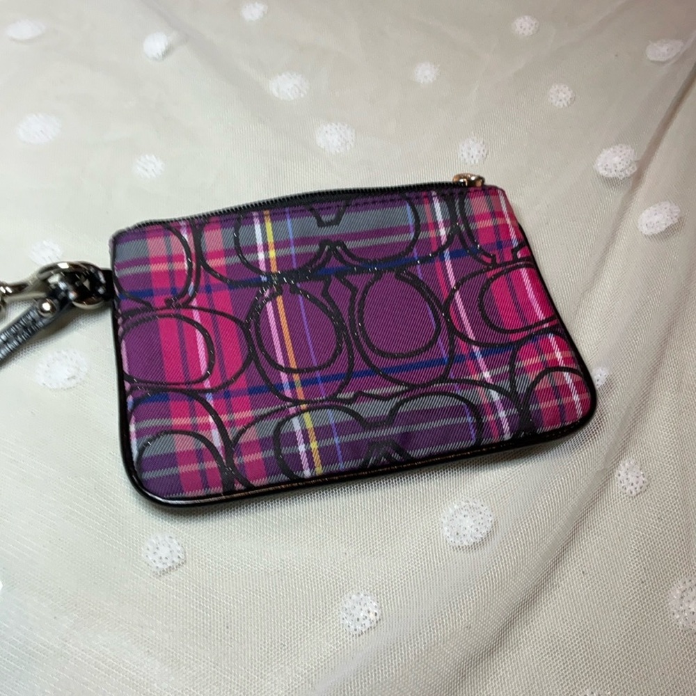 Coach Tartan wristlet - Picture 4 of 8